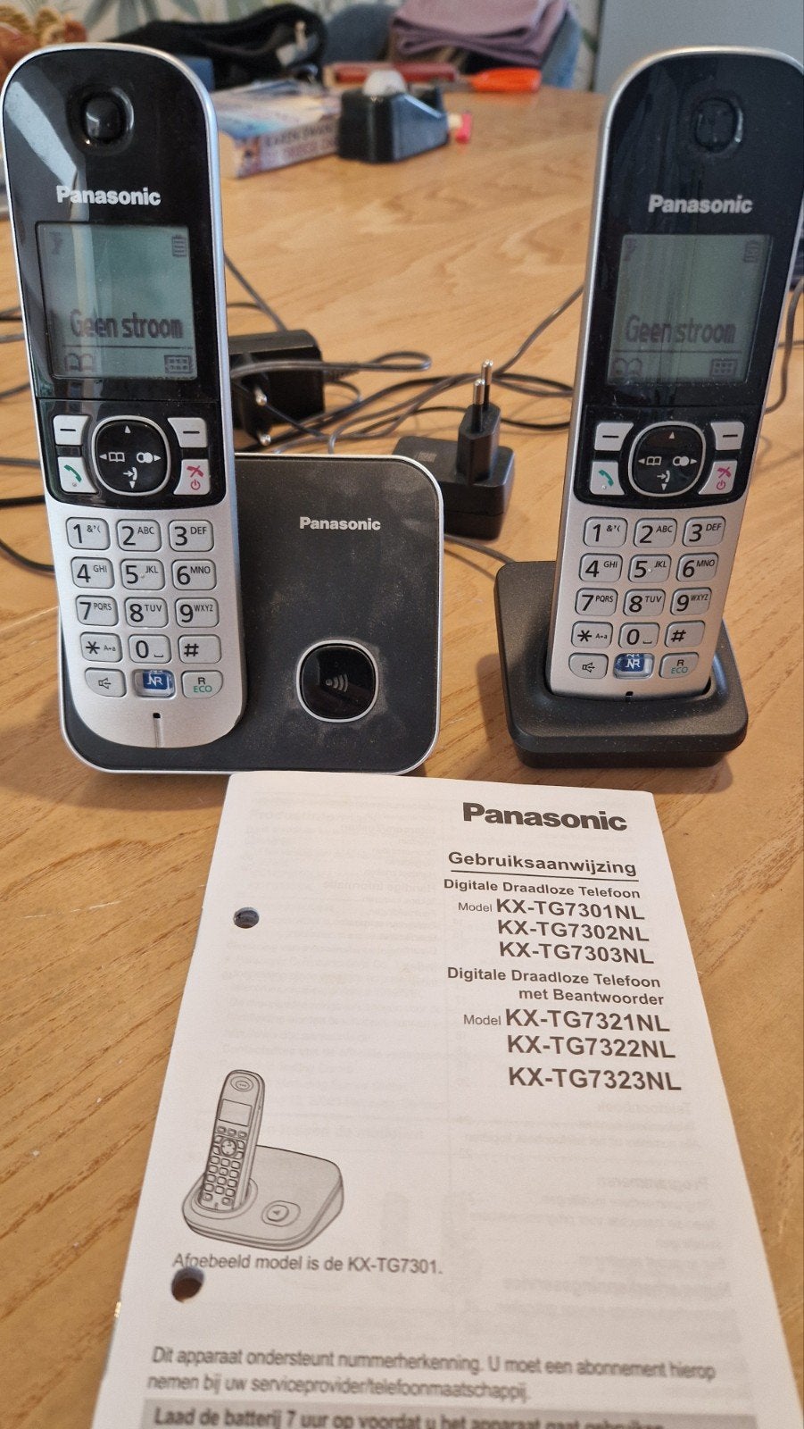 Panasonic KX-TG7301NL Draadloze Telefoon Set, Ophalen, Zo goed als nieuw, 2 handsets