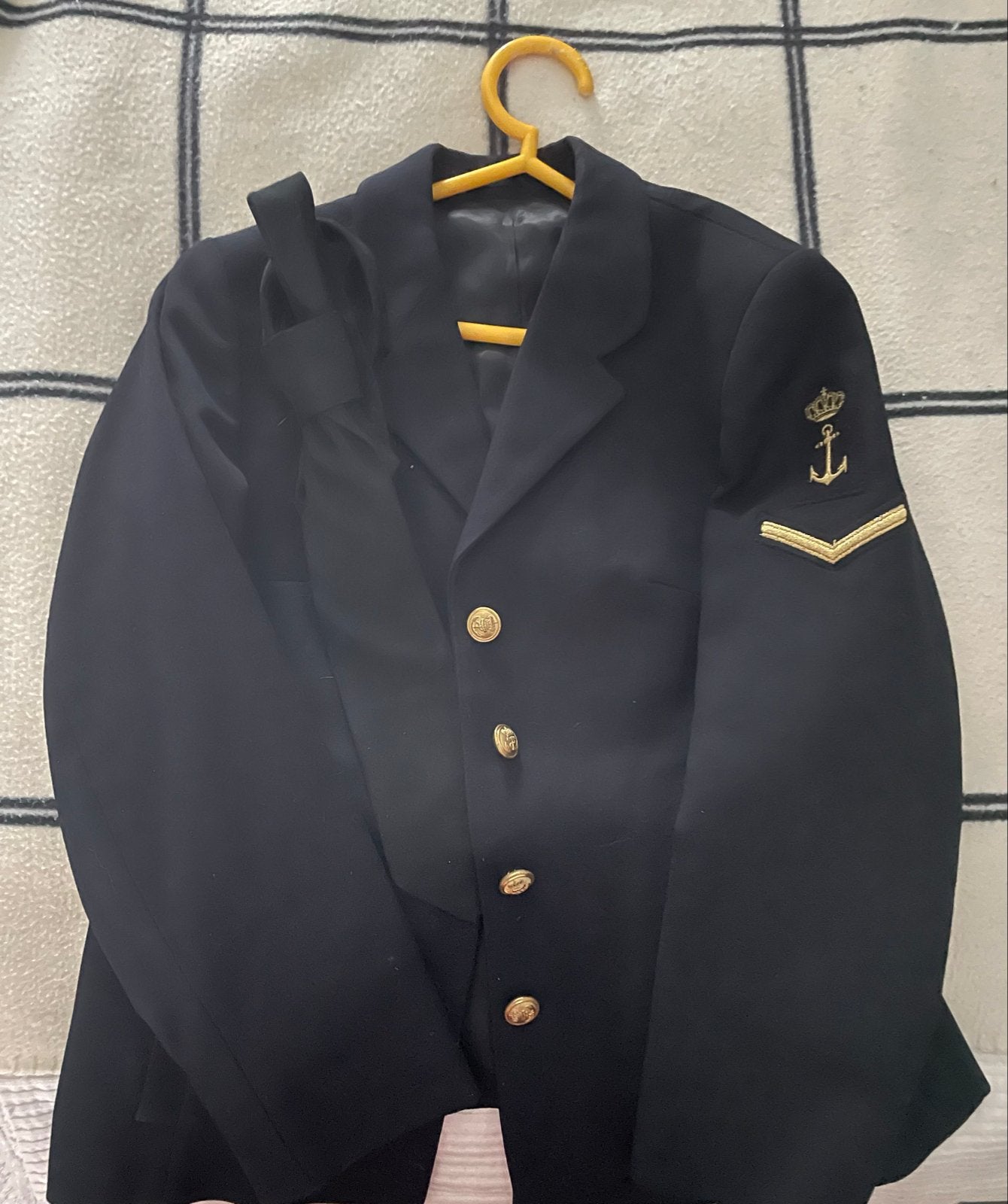 Marine Vrouwen Afdeling colbert blauw met Gouden Details, Verzamelen, Militaria | Algemeen, Ophalen of Verzenden, Marine, Nederland