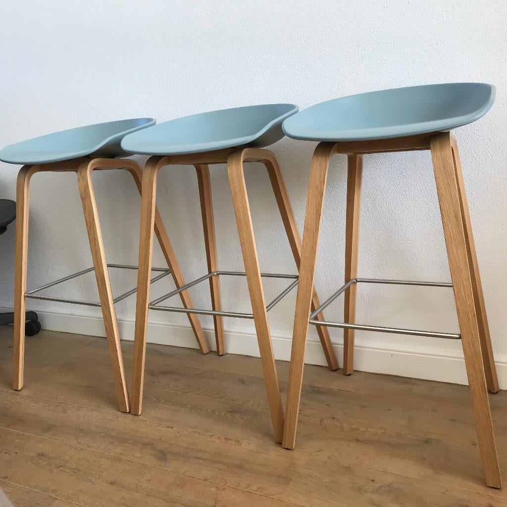 3 Hay kruk barkruk stoel counterchair design, Gebruikt, 60 tot 90 cm, Ophalen of Verzenden, Nvt