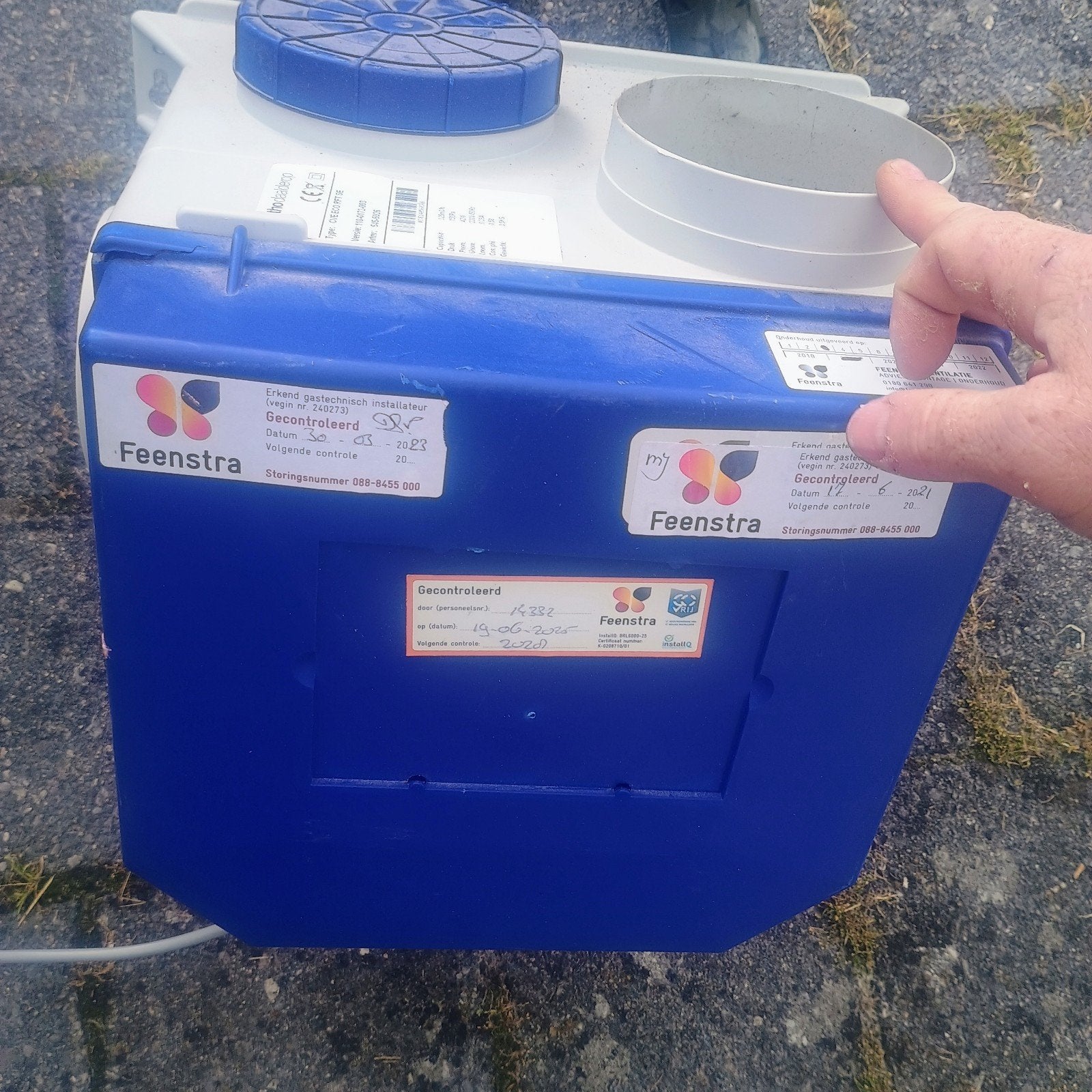Itho Daalderop CVE ECO RFT SE Ventilator Afzuiger, Doe-het-zelf en Verbouw, Ventilatie en Afzuiging, Ophalen of Verzenden, Gebruikt