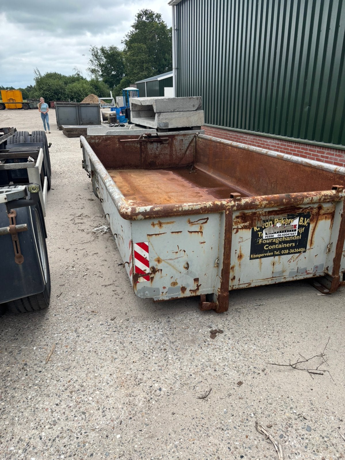 Containerbak kabelopname, Zakelijke goederen, Ophalen