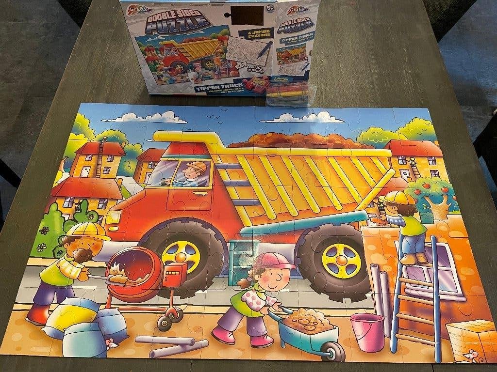 Puzzel 50 stuks nog inte kleuren Kado verjaardag Sint kerst, Ophalen, 10 tot 50 stukjes, Zo goed als nieuw