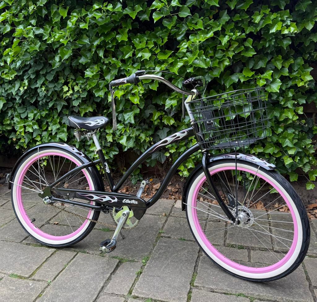 Unieke Electra "The Betty" Beach Cruiser - Custom look!, Fietsen en Brommers, Fietsen | Cruisers en Lowriders, Ophalen, Gebruikt