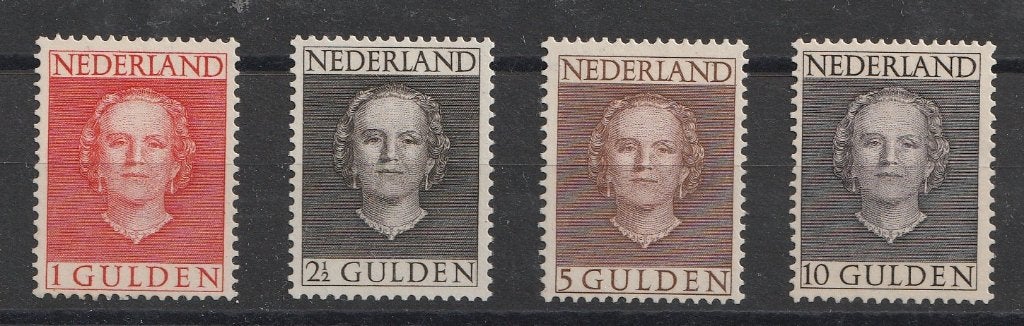 534-537 1949 Kon. Juliana type "en Face" MLH, Postzegels en Munten, Postzegels | Nederland, Ophalen of Verzenden, Na 1940, Postfris