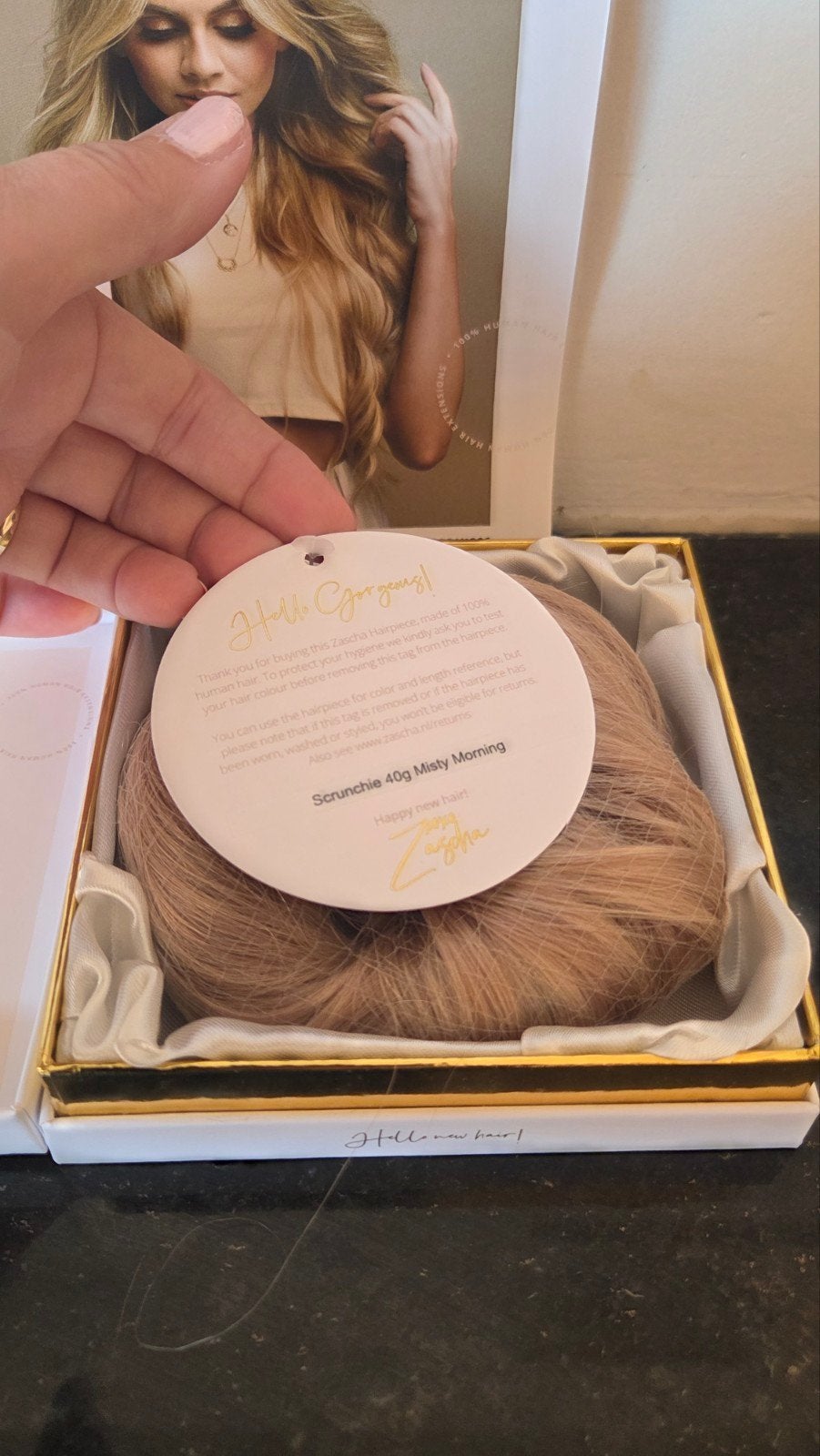 haarstuk zascha hair van echt haar !, Sieraden, Tassen en Uiterlijk, Uiterlijk | Haarverzorging, Ophalen of Verzenden, Nieuw, Pruik of Haarverlenging