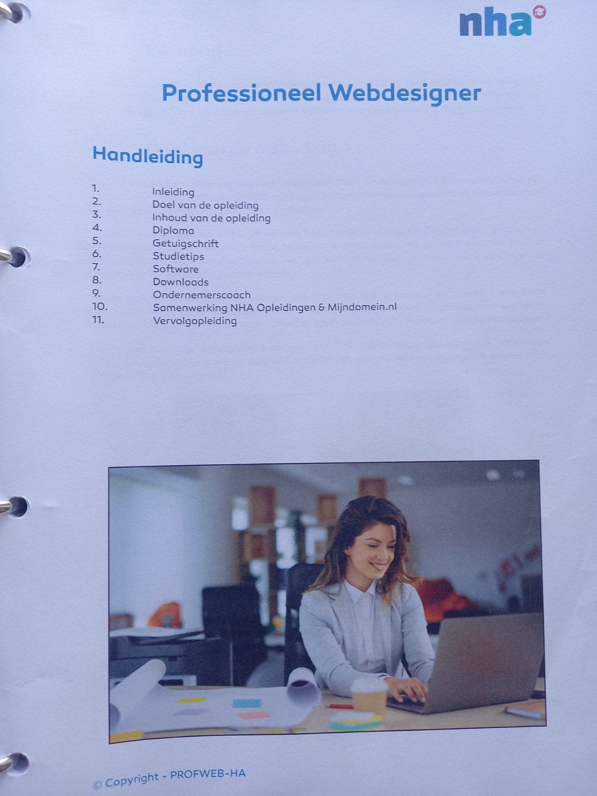 Professioneel Webdesigner Handleiding NHA, Boeken, NHA, Ophalen of Verzenden, Zo goed als nieuw, MBO