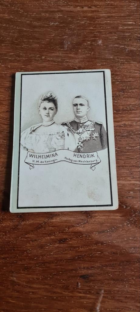 Oude kaart Wilhelmina en Hendrik, Ophalen of Verzenden