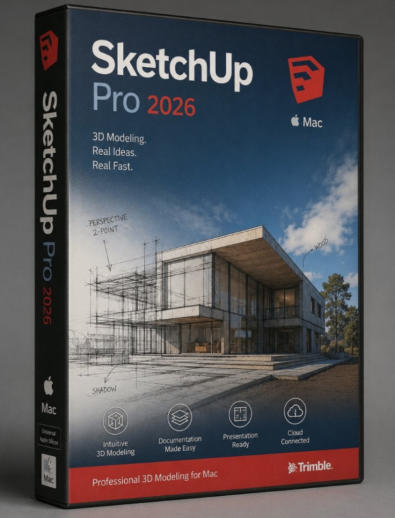 Sketchup Pro 2026 ( MAC), Computers en Software, Ontwerp- en Bewerkingssoftware, Nieuw, MacOS, Ophalen of Verzenden