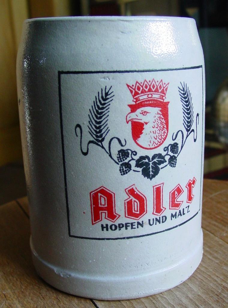 ADLER BIERPOT, Verzamelen, Biermerken, Ophalen of Verzenden, Overige merken