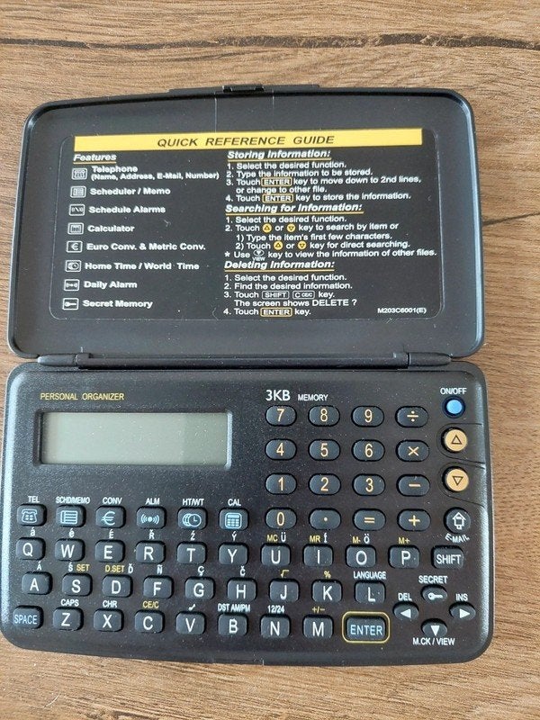 Vintage elektronische organizer 3KB., Ophalen of Verzenden, Nieuw