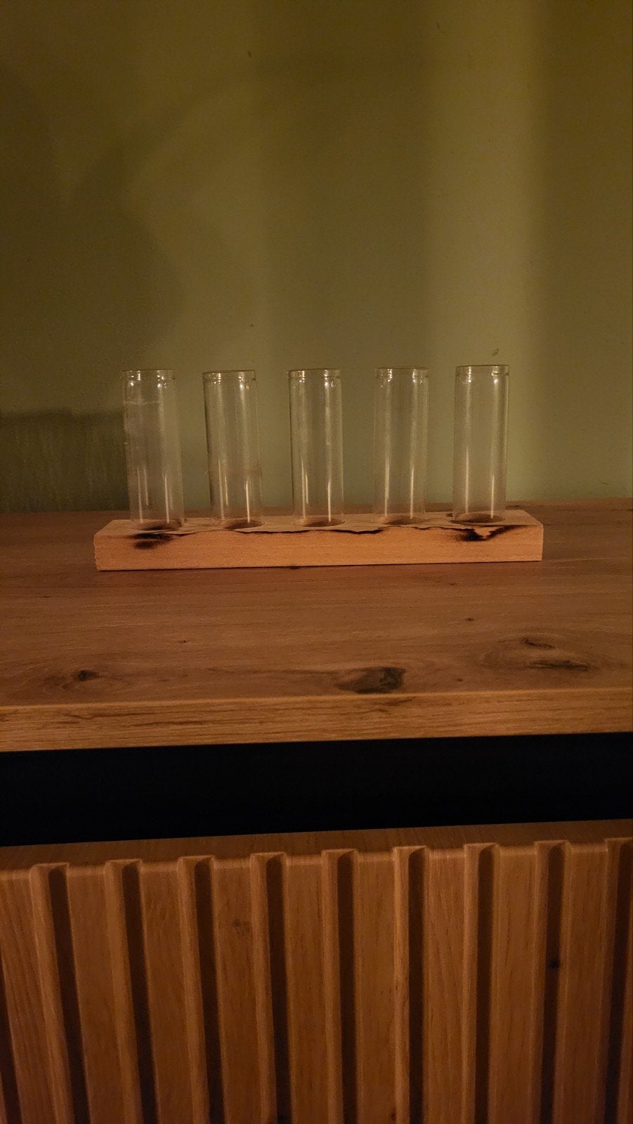 Rekje glaasjes bloemen/stekjes, Huis en Inrichting, Ophalen of Verzenden