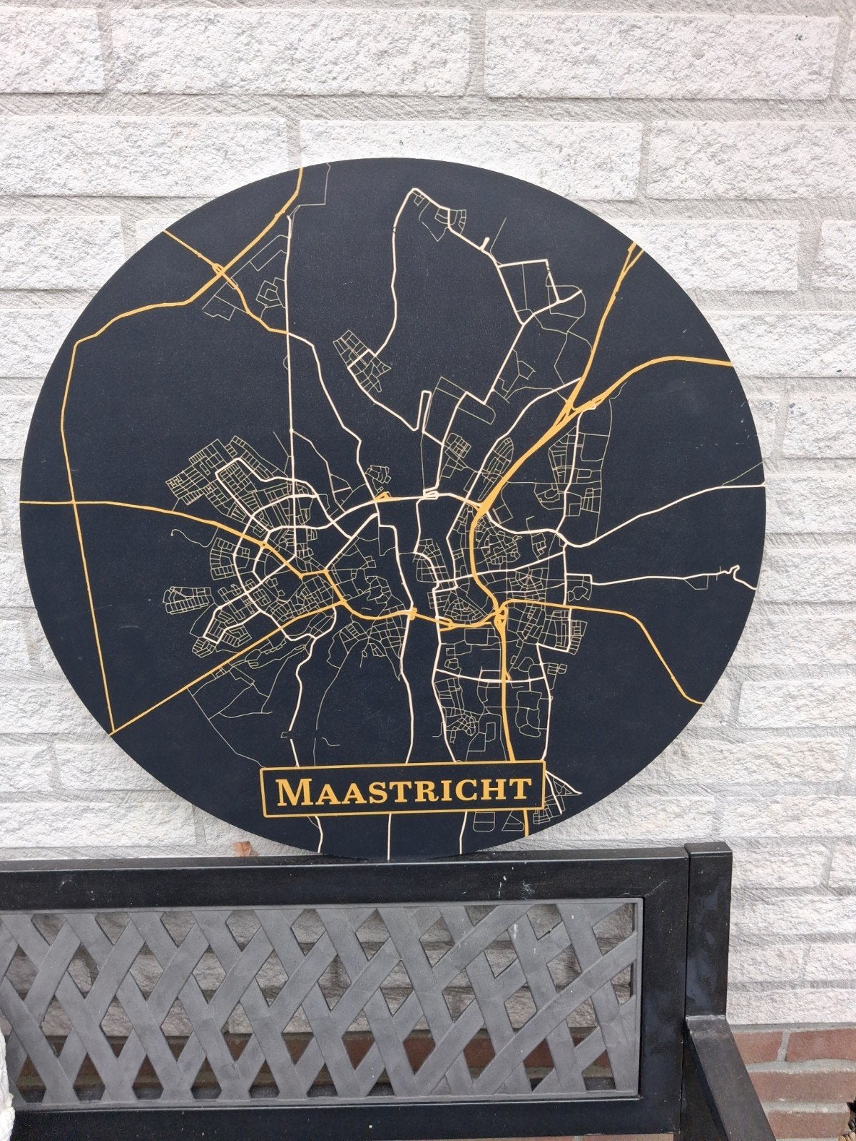 Maastricht rond wand paneel 60cm., Ophalen of Verzenden