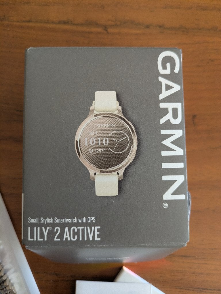 Garmin Lily 2 active met wit siliconen bandje
