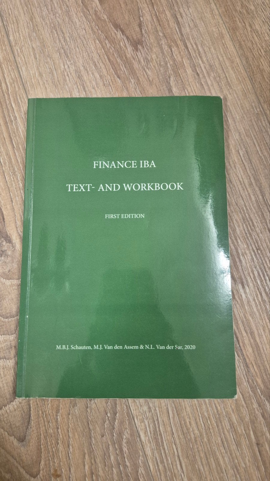 Finance IBA: Text- and Workbook - Eerste Editie, Zo goed als nieuw, M.B.J. Schauten, M.J. Van den Assem & N.L. Van der Sar, Gamma
