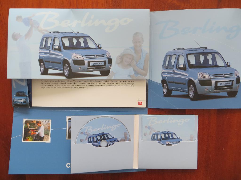 Citroën Berlingo persmap (okt. 2002) o.a. 1 cd-rom, Ophalen of Verzenden, Nieuw, Citroën