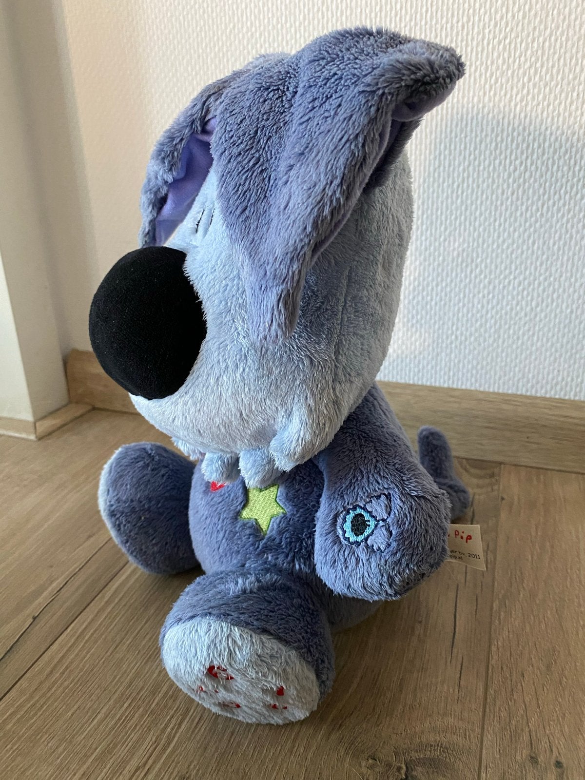 Grote Woezel en Pip knuffel met educatieve functies en muzie, Kinderen en Baby's, Overige merken, Overige karakters, Blauw, Zo goed als nieuw