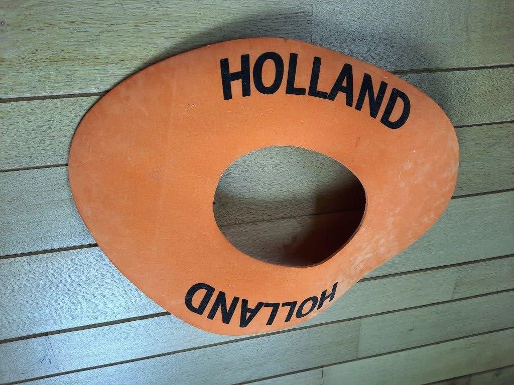 ORANJE VOETBAL sombrero, Ophalen of Verzenden, Oranje of Koningsdag