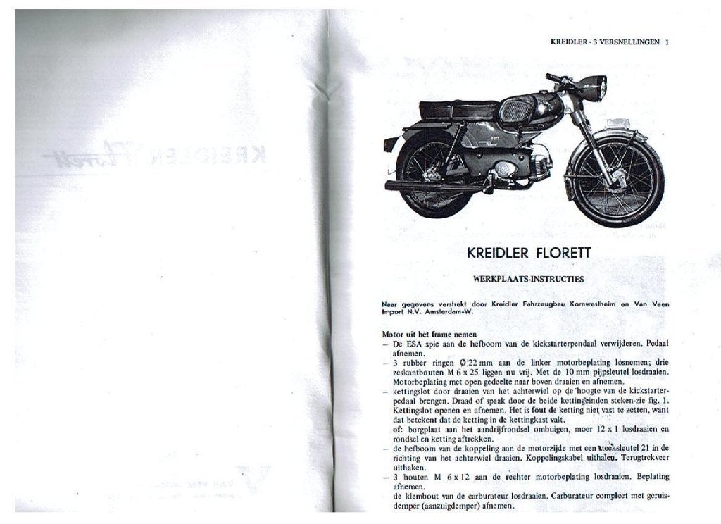 DIVERSE KREIDLER BROMFIETS EN MOTOR BOEKEN, Motoren, Ophalen of Verzenden