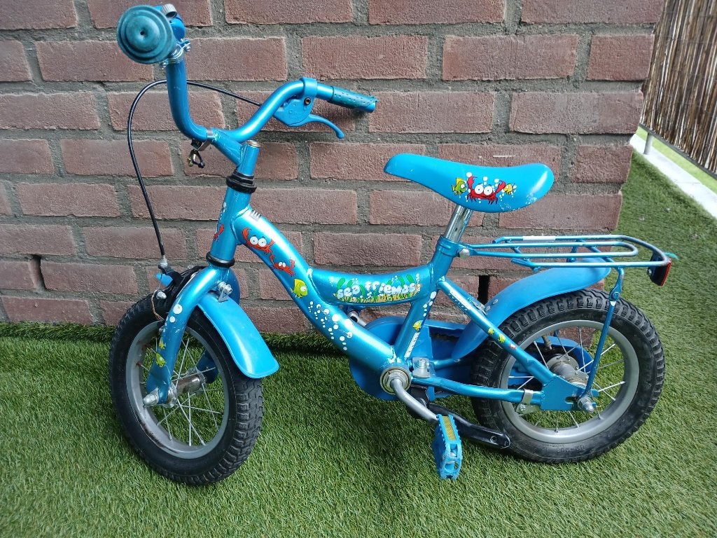 kinderfiets 12 inch, Ophalen, Gebruikt, Terugtraprem, Minder dan 16 inch