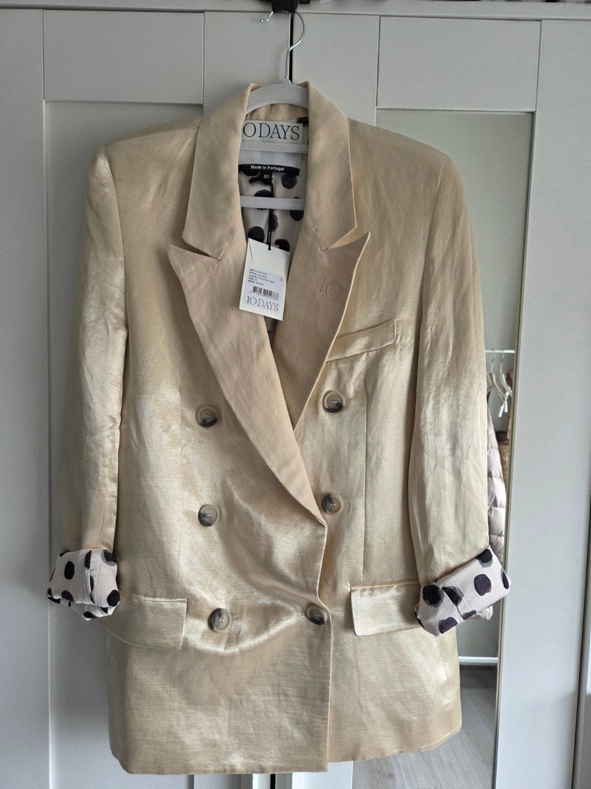 Nieuw 10Days satijnen blazer golden safari (valt ruim), Verzenden, Nieuw, Jasje, 10Days