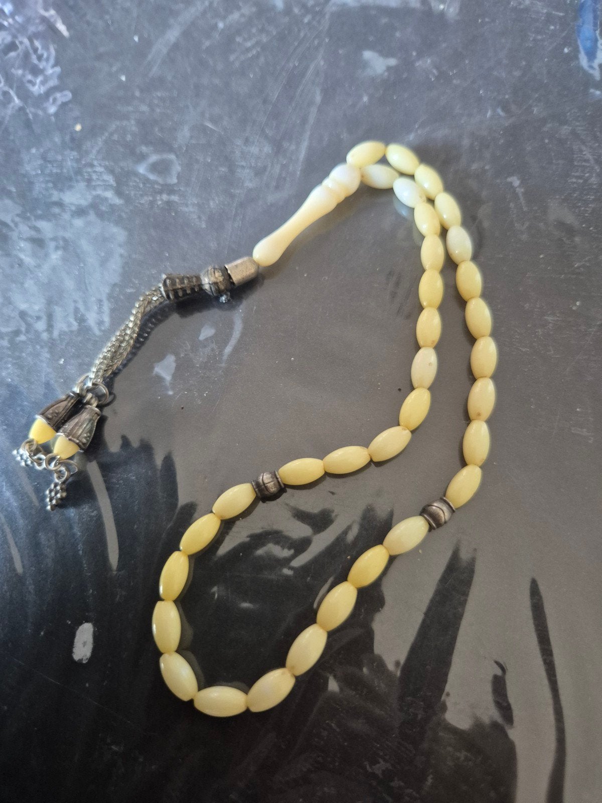 damla kehribar Tesbih, Ophalen of Verzenden, Overige materialen, Ketting