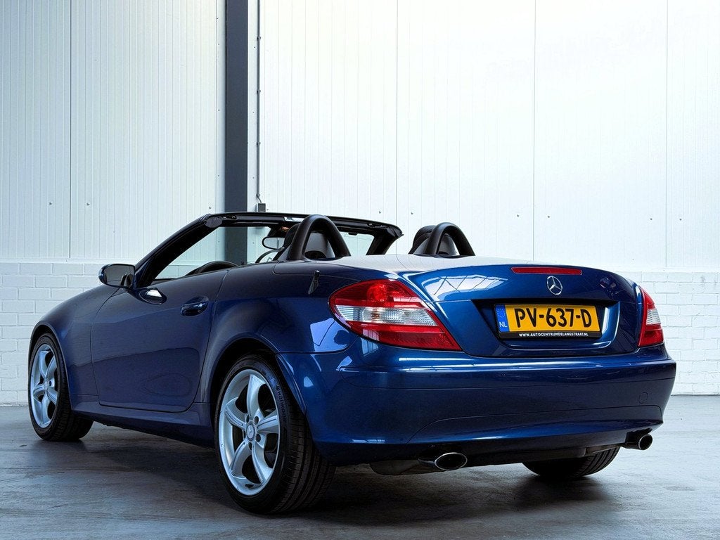 Mercedes-Benz SLK-klasse 200 K.|Leder|Stoelverwarming, Auto's, Mercedes-Benz, Achterwielaandrijving, Gebruikt, Zwart, 4 cilinders