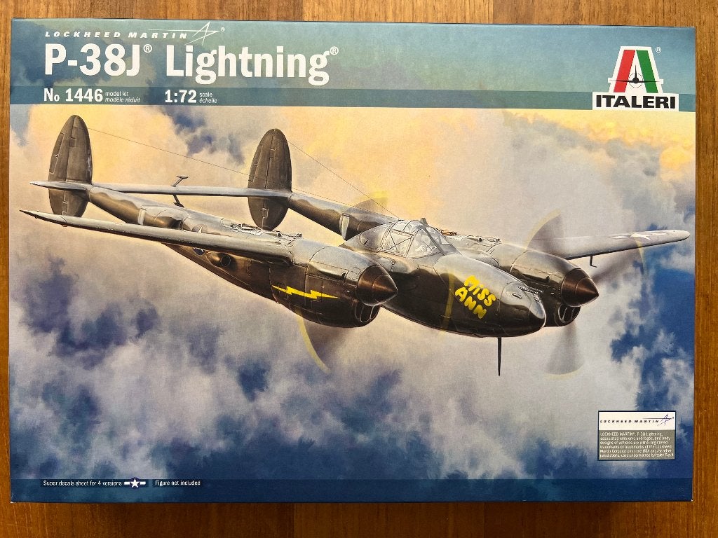Italeri P-38J Lightning 1:72 bouwpakket – 1446, 1:72 tot 1:144, Italeri, Nieuw, Ophalen of Verzenden