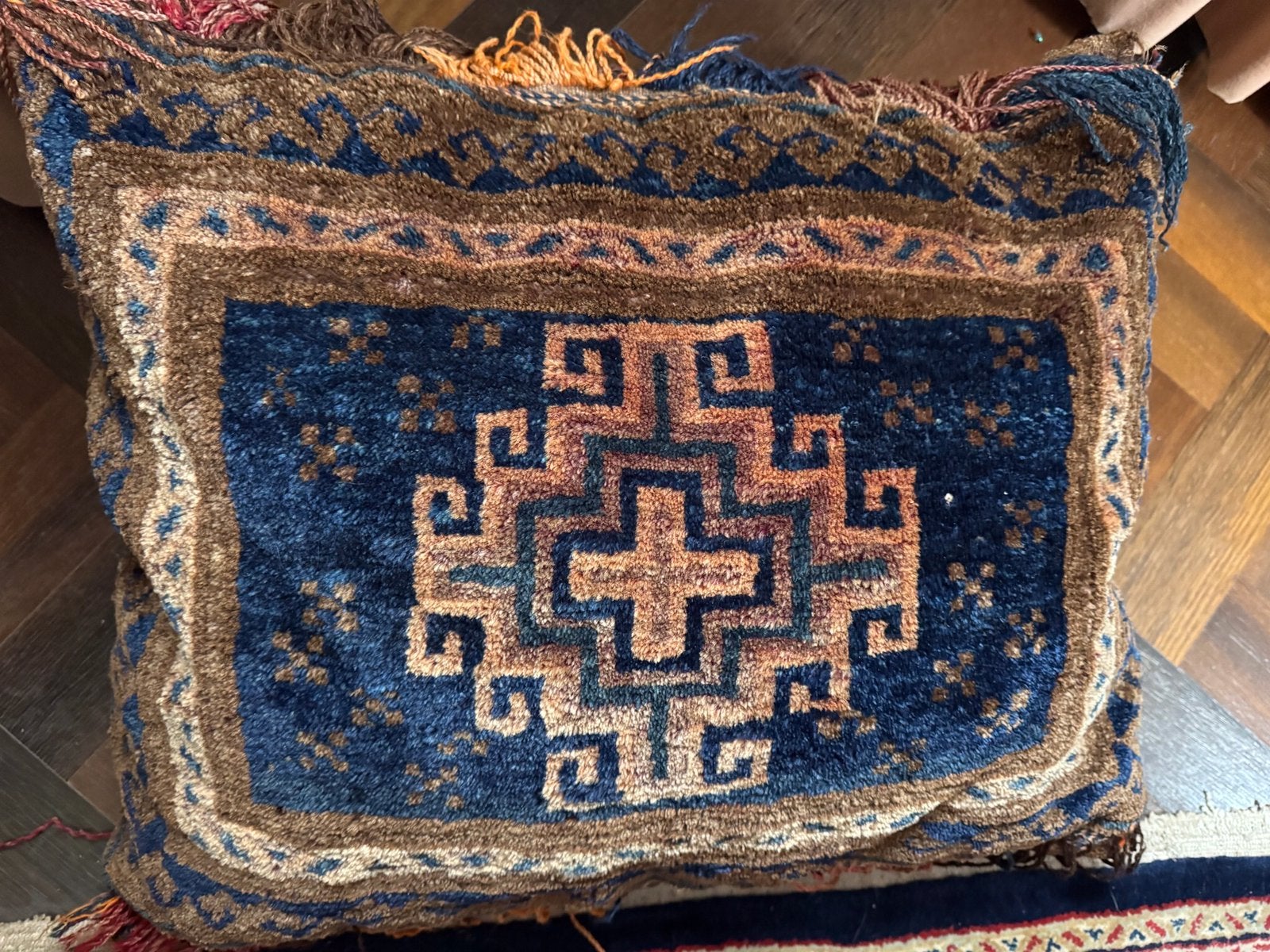 Handwerk Perzisch Kussen Kelim Kussens Bohemian Ibiza, Huis en Inrichting, Ophalen, Vierkant