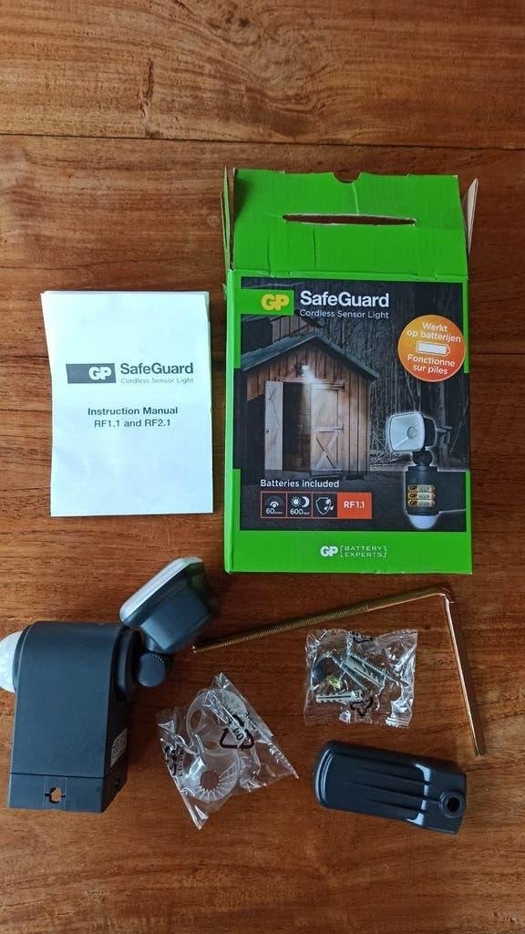 GP SafeGuard Draadloze Sensorlamp - z.g.a. nieuw in Doos, Kunststof, Led, Minder dan 50 watt, Wandlamp