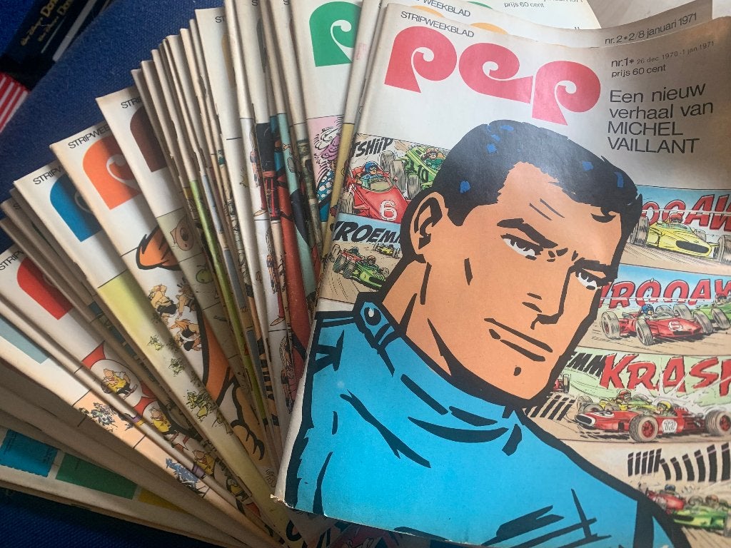 Stripweekblad pep hele jaargang 1971, Complete serie of reeks, Ophalen of Verzenden, Gelezen