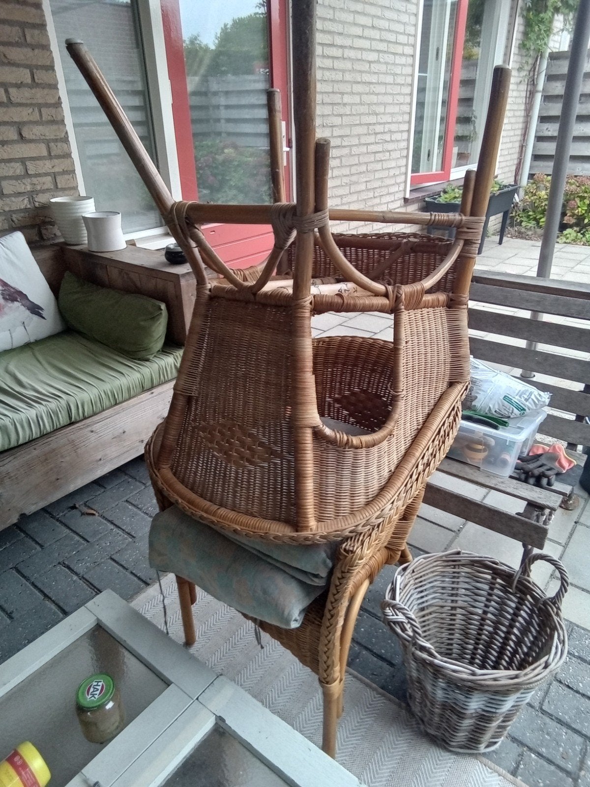 Rotan stoelen, Ophalen, Gebruikt, Minder dan 75 cm, Riet of Rotan