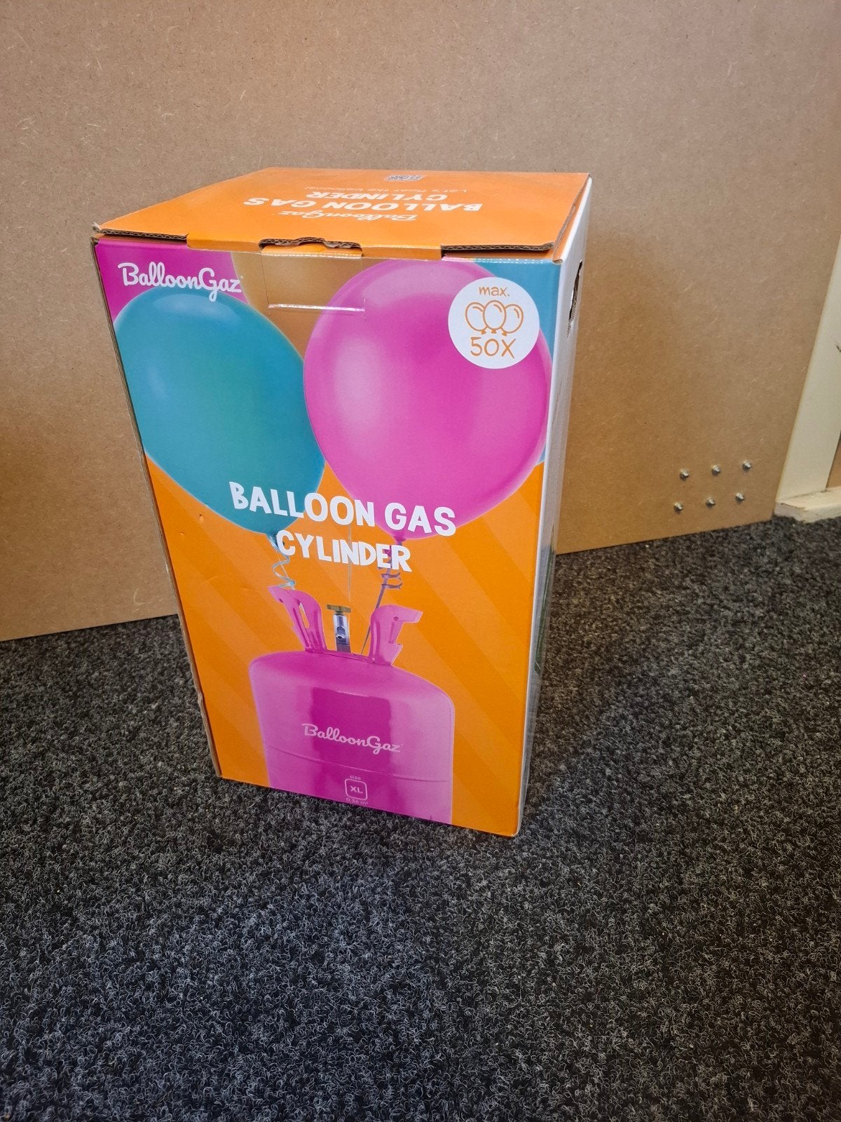 BallonGas Helium Tank voor 50 Ballonnen - Nieuw in Doos, Ophalen of Verzenden, Nieuw, Versiering