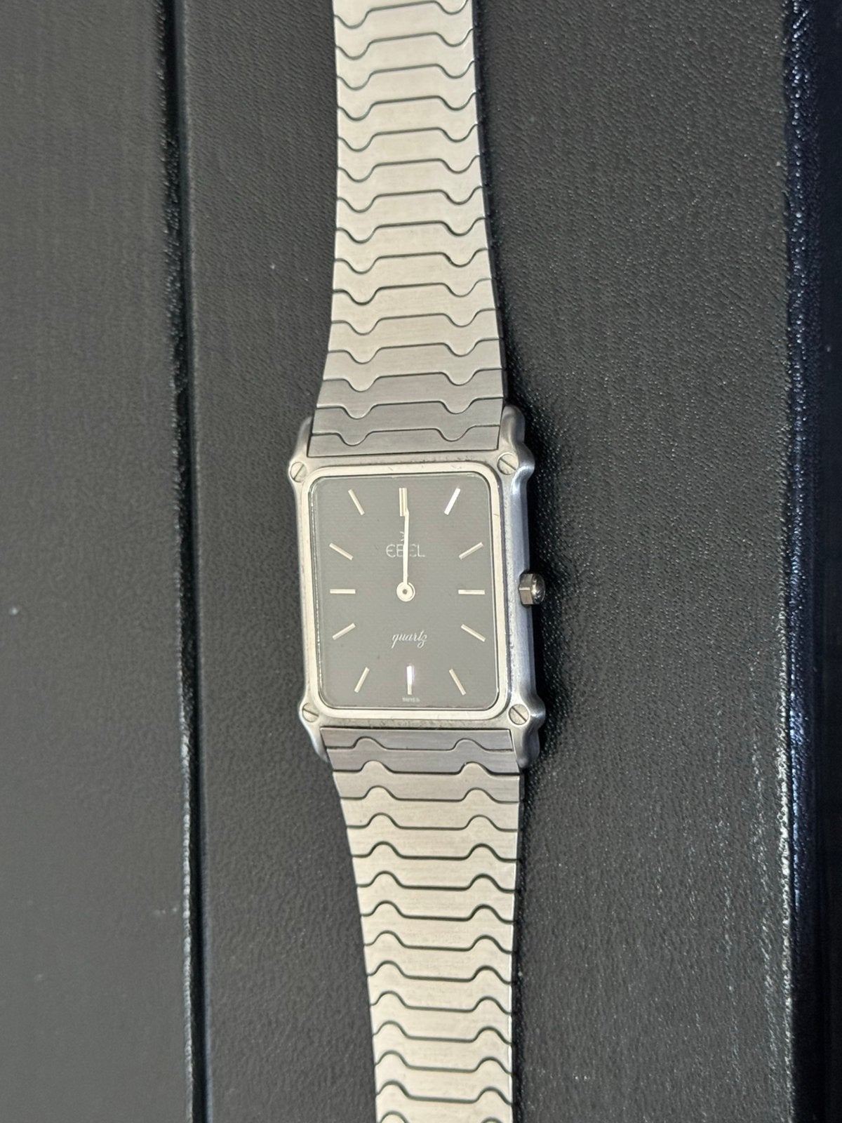 EBEL Classic Wave Carré Steel Quartz Watch w/ Box, Overige merken, Staal, Polshorloge, 1960 of later