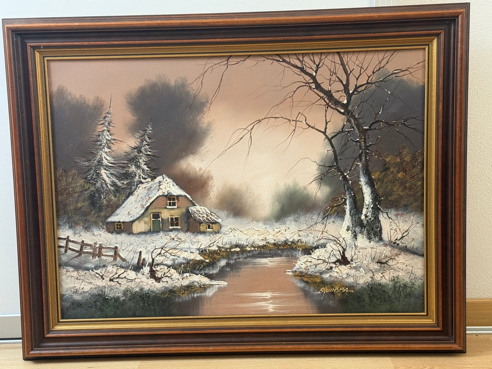 Sfeervol Olieverfschilderij Cornelis Bruinsma, Antiek en Kunst, Kunst | Schilderijen | Klassiek, Ophalen
