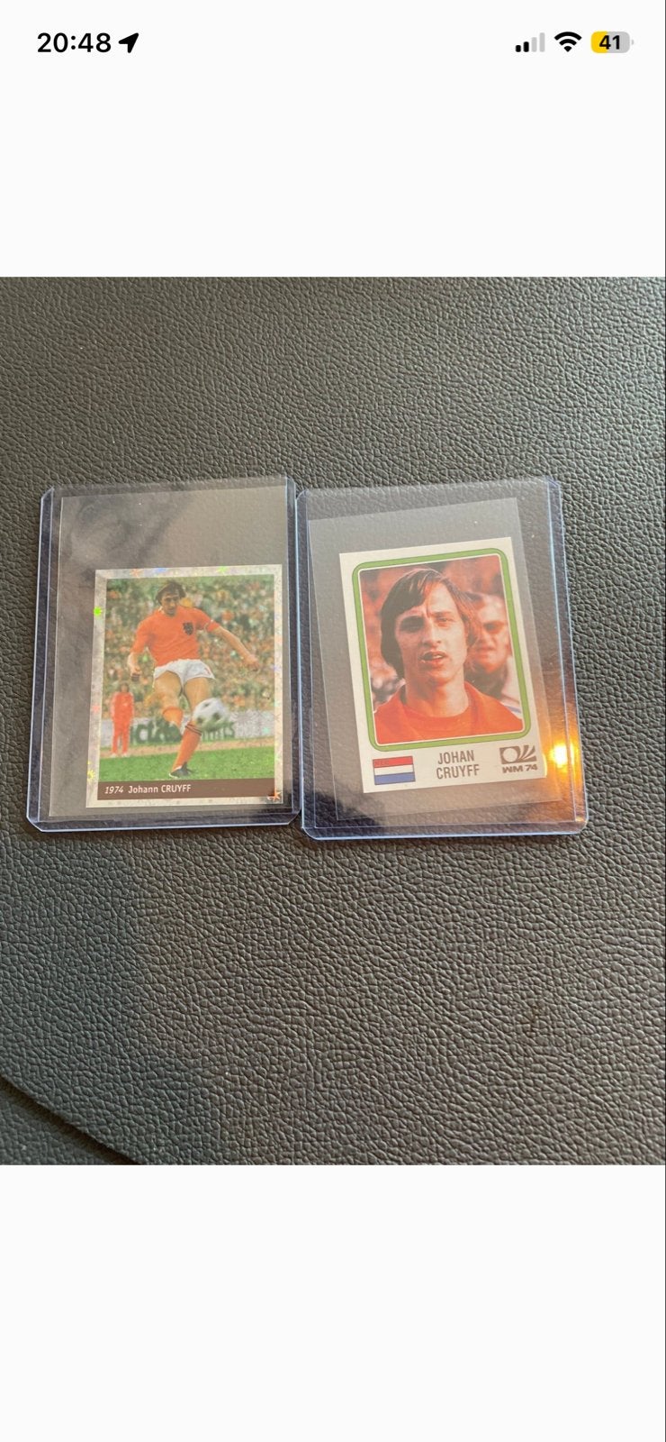 Johan Cruyff Voetbalkaarten - 1974 WM 74, Verzamelen, Ophalen of Verzenden, Gebruikt, Overige sporten, Spelerskaart