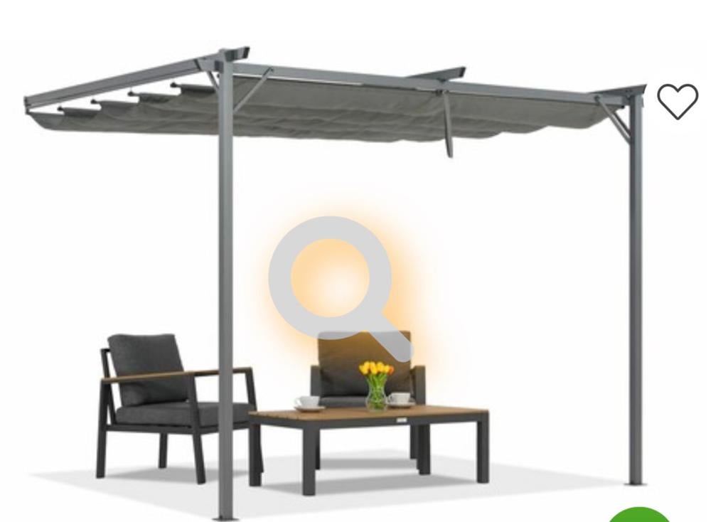 Zonnescherm gevel/vrijstaande, Tuin en Terras, Parasols, Zo goed als nieuw, Parasolvoet, Minder dan 1 meter, Ophalen