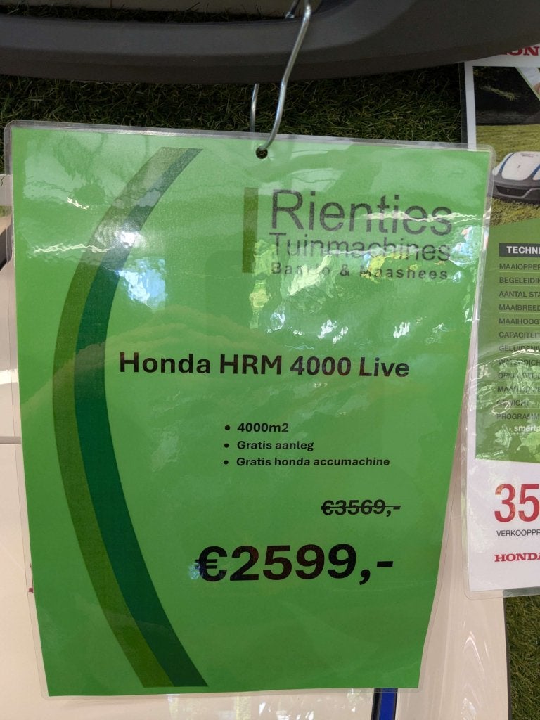 Honda Miimo HRM 4000 Robotmaaier Live inclusief installatie, Honda, Nieuw, Ophalen of Verzenden, 2909 LK Capelle aan den IJsel, Nederland