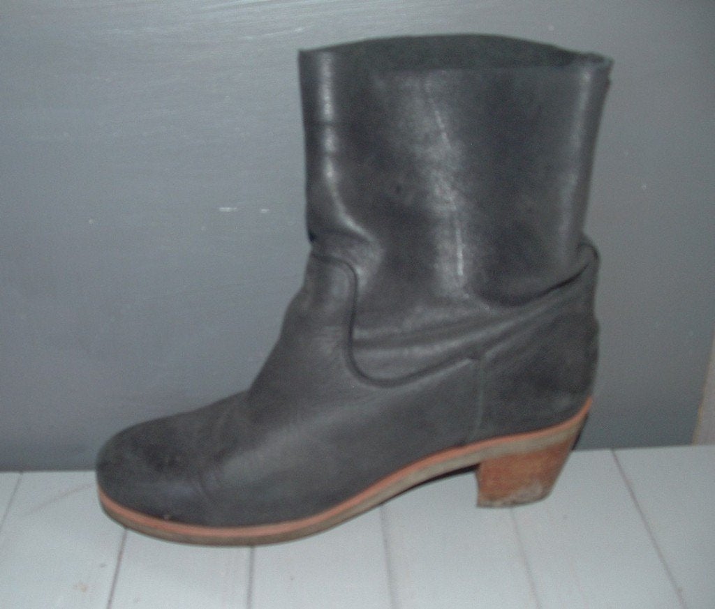 Shabbies Amsterdam zwart leren enkellaars boots maat 39, Shabbies Amsterdam, Zwart, Lage of Enkellaarzen, Ophalen of Verzenden