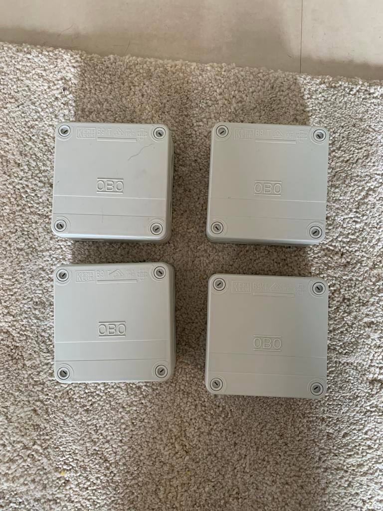 4x OBO Kabeldoos B9/T NIEUW, Ophalen of Verzenden, Nieuw, Overige typen