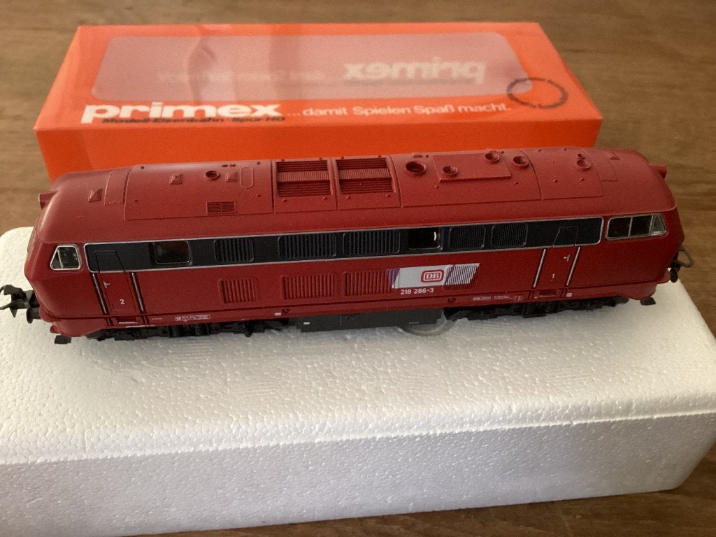 Primex 3019 'locomotief BR 218', Overige merken, Wisselstroom, Locomotief, Ophalen of Verzenden