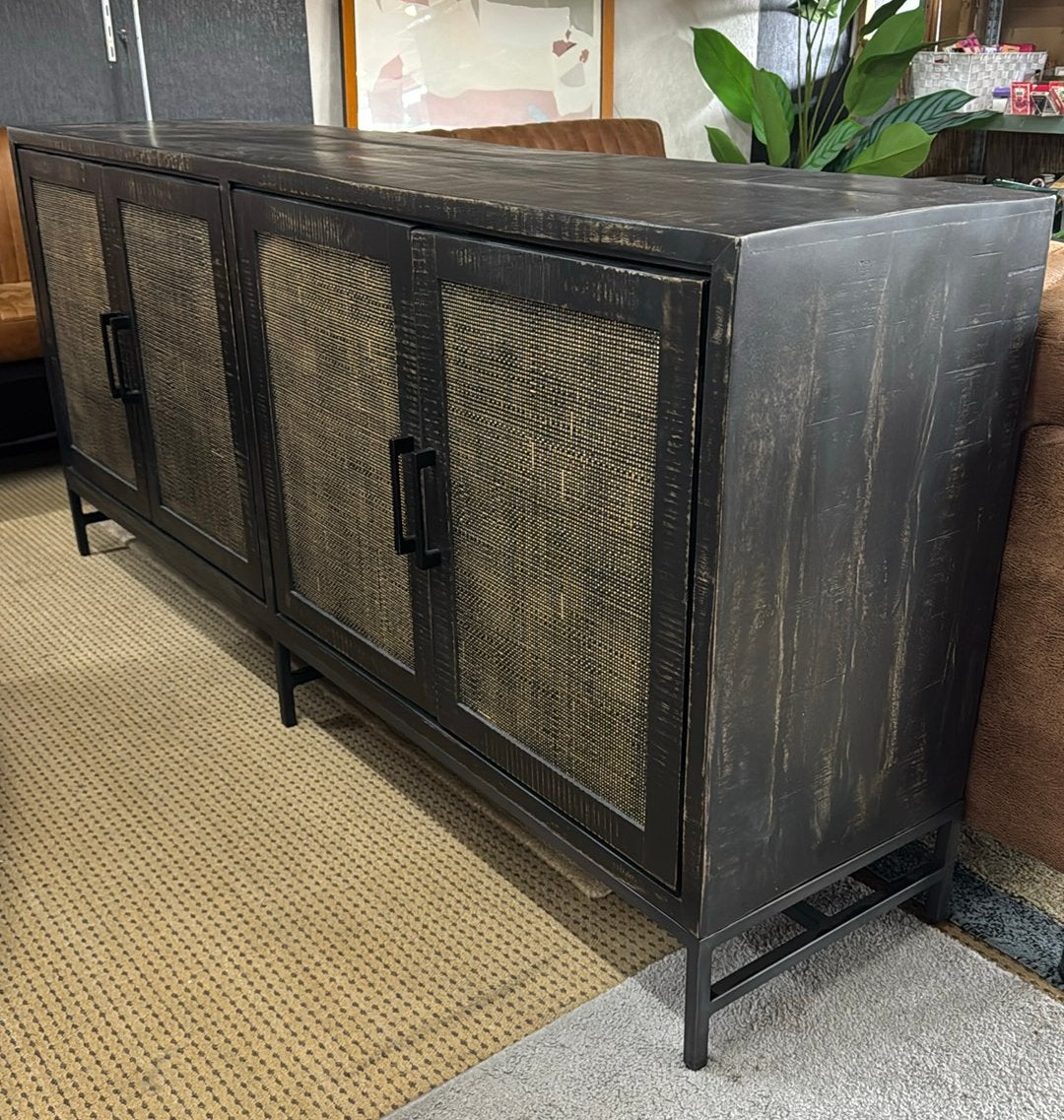 Tower Living - Carini dressoir - 200 cm - zwart, Ophalen, Met deur(en), Overige materialen, Kringloopehb41@hotmail.com