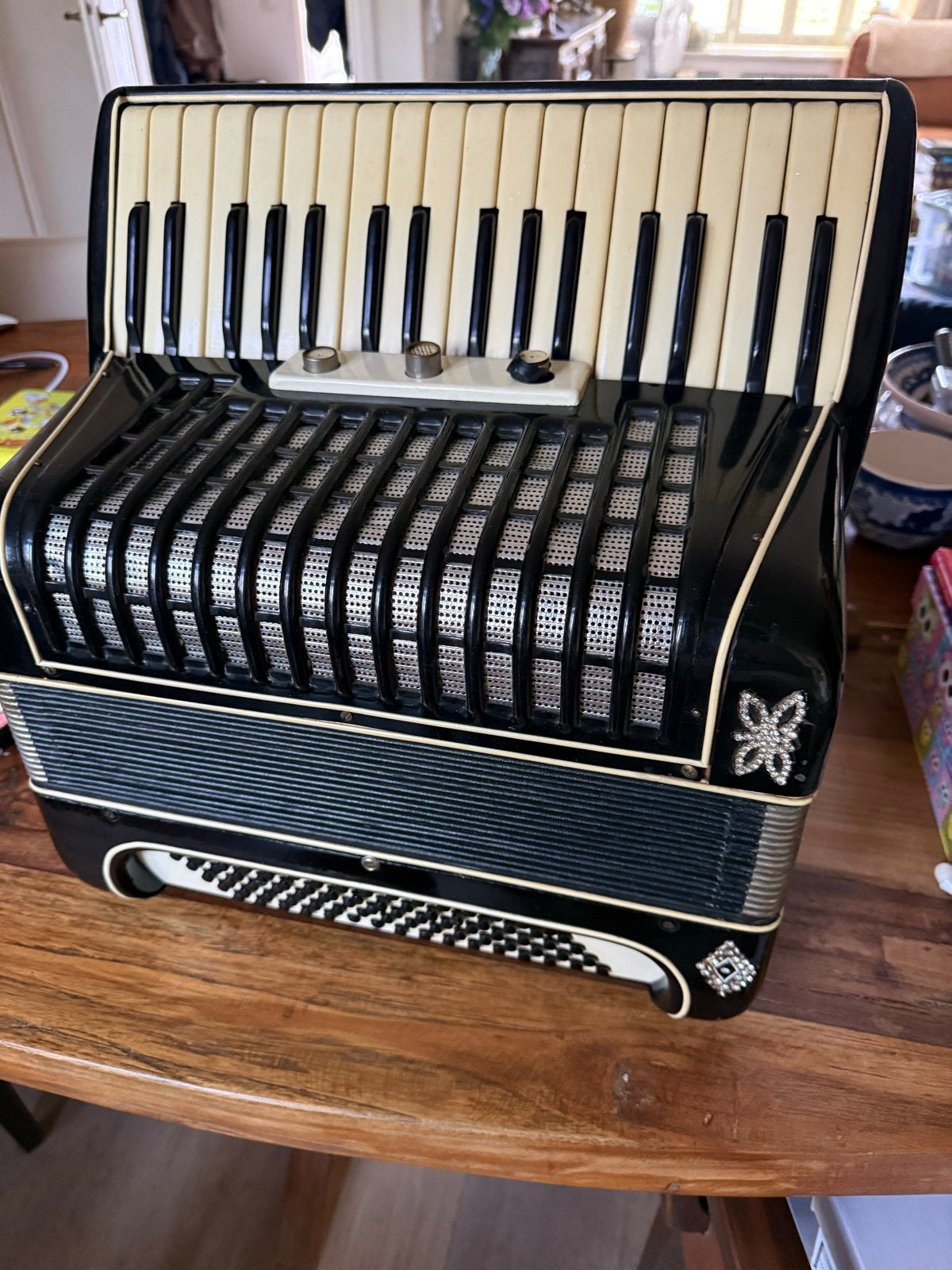 Prachtige accordeon vintage als decoratie, Overige merken, Gebruikt, Met riemen, Overige formaten