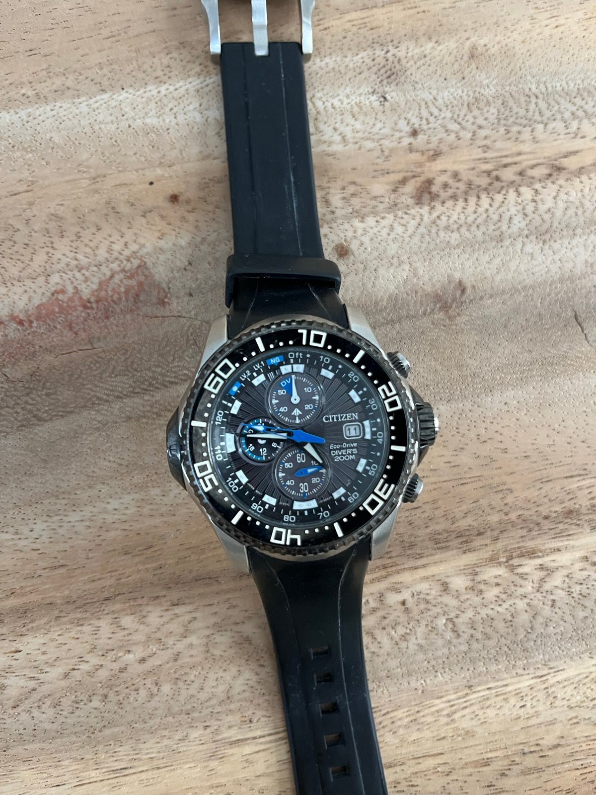 Citizen Promaster Eco-Drive 200M Duikhorloge, Sieraden, Tassen en Uiterlijk, Horloges | Heren, Ophalen, Gebruikt, Staal, Kunststof
