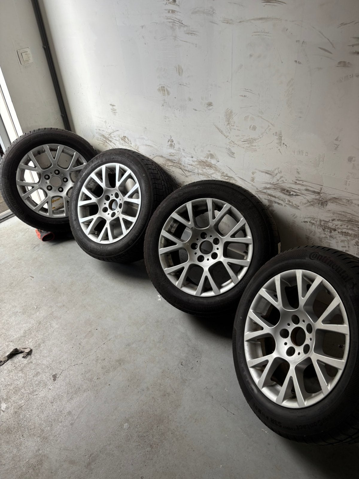 BMW 5-serie F10 F11 F07 winterbanden set 225/55 R17 5x120, Ophalen of Verzenden, Gebruikt, Winterbanden, Banden en Velgen
