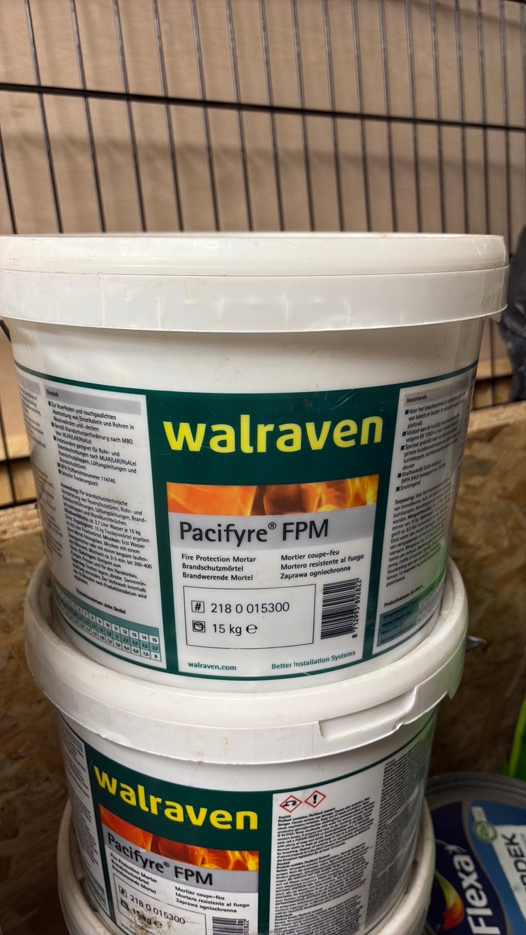 walraven brandwerende mortel, Overige materialen, Nieuw, Minder dan 5 m², Ophalen