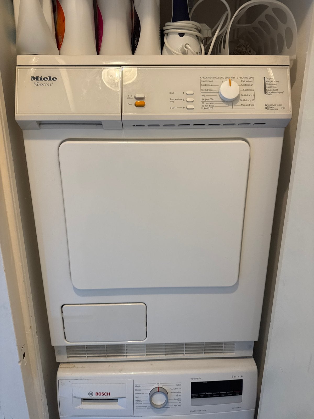 Miele Sirocco C Droger - Verwarmingselement defect, Witgoed en Apparatuur, Ophalen, Niet werkend, Voorlader, Condens