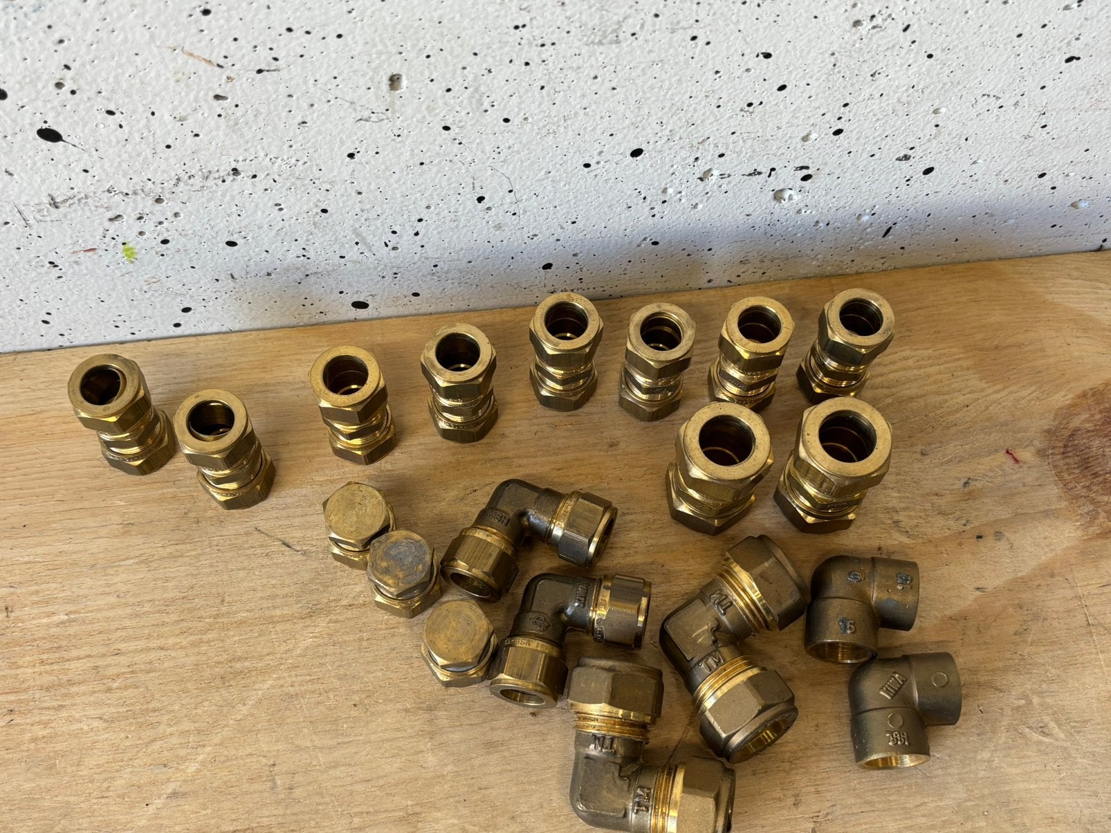 Knelkoppeling messing koper Kiwa 19 stuks nieuw 12 & 15 mm, Ophalen of Verzenden, Nieuw, Koper, Overige typen