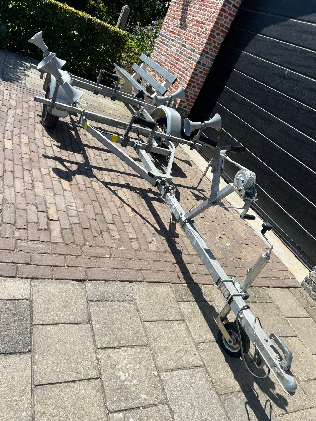 Freewheel boottrailer met rollen - 2004, Watersport en Boten, Boottrailers, Ophalen, Minder dan 1500 kg, Gebruikt, Sloepentrailer