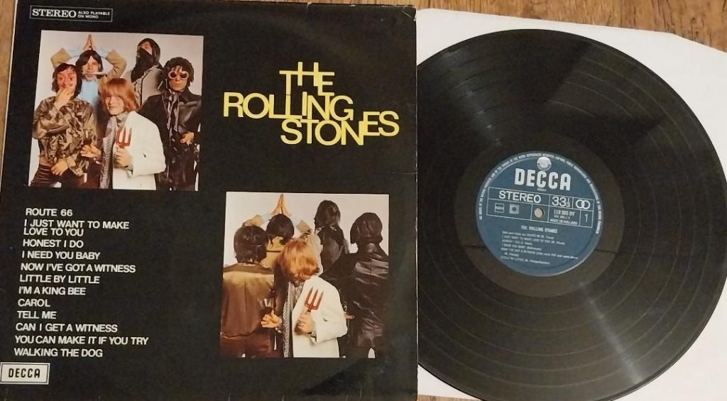 The Rolling Stones 1969 LP., Cd's en Dvd's, Gebruikt, Ophalen of Verzenden, Beschermende buitenhoes, 12 inch