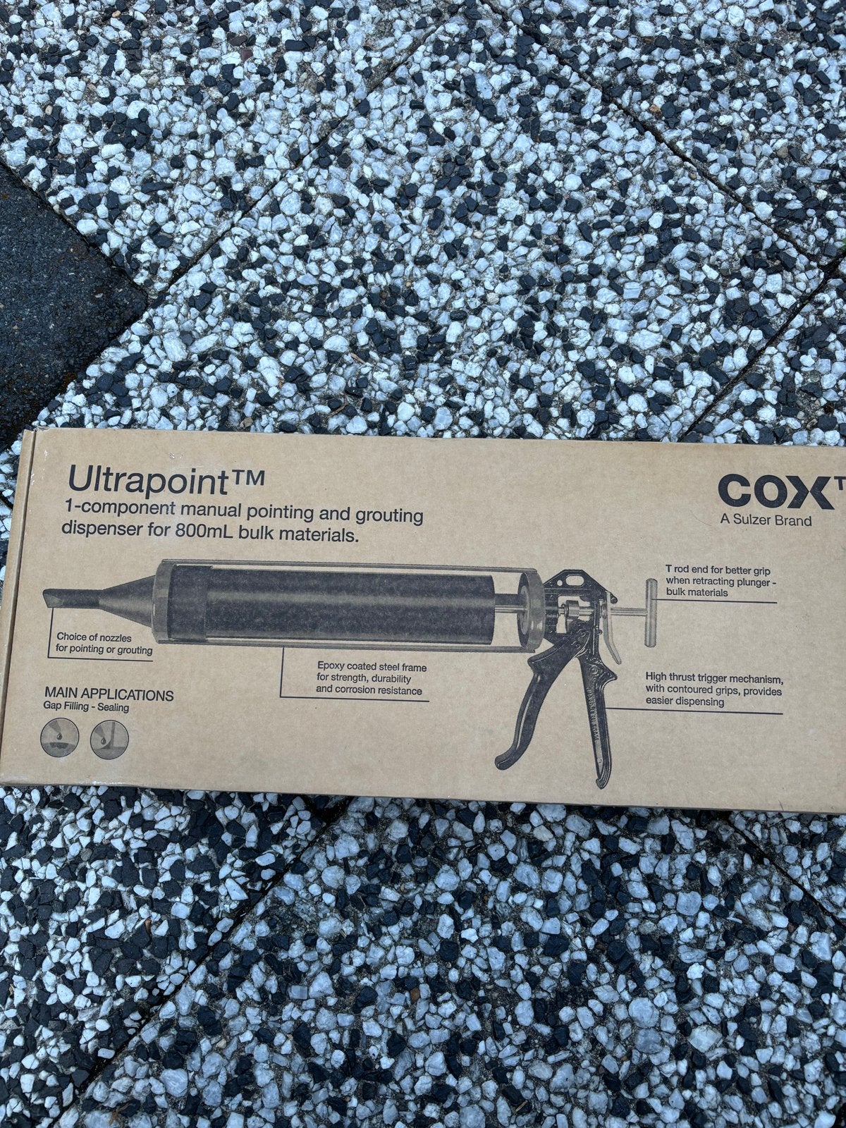 Cox Ultrapoint Kitspuit - 800ml Voeg- en Kitpistool, Ophalen, Nieuw, Kitspuit, Overige merken
